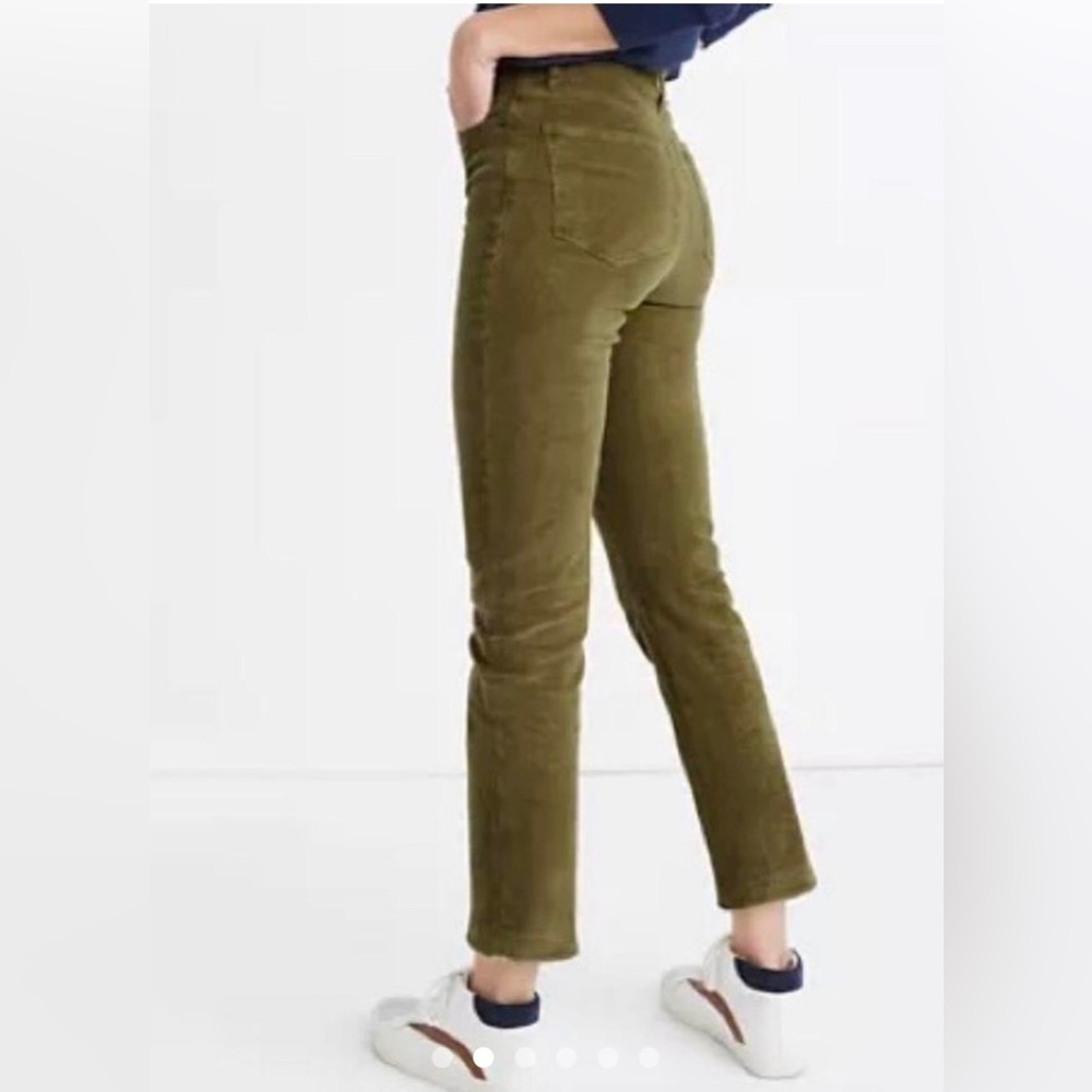 Madewell Corduroy Classic Straight Jean - Olive - Sz 26